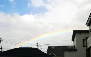 天気雨の空には虹♪